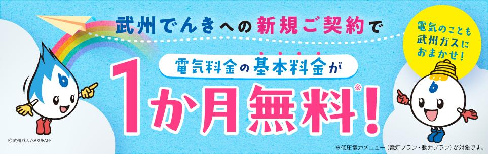武州でんき新規申込特典