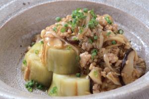 焼きなすのきのこあんかけ